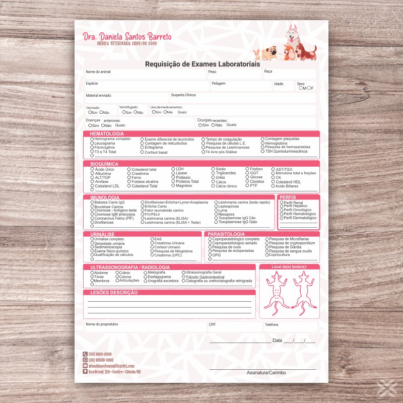 Requisição de Exames Laboratoriais 3087