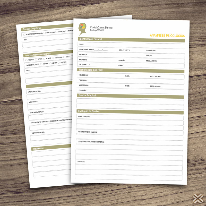 Ficha Anamnese Psicólogo 2730