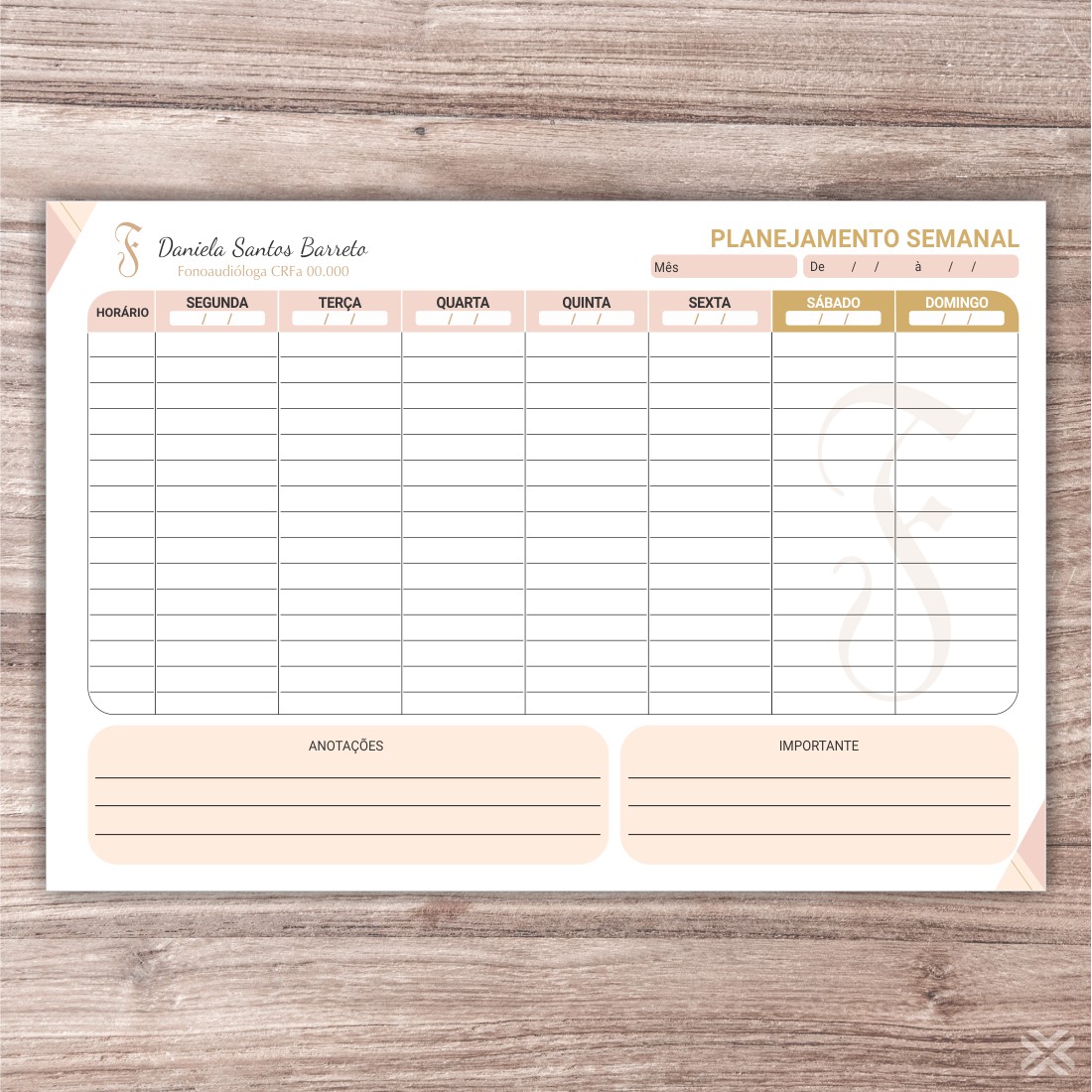 Planner Fonoaudiólogo 6817