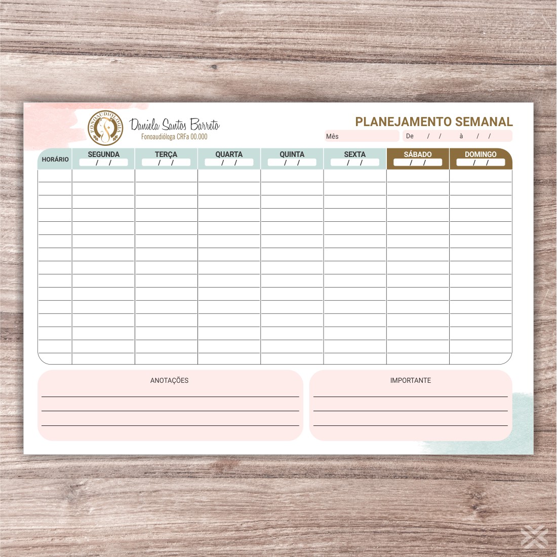 Planner Fonoaudiólogo 6824