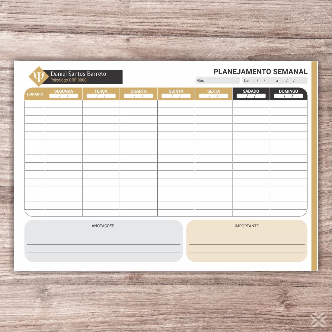 Planner Psicólogo 2712