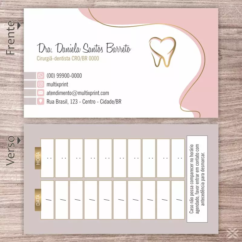 Cartão Agendamento Dentista 0685 - Imagem 2