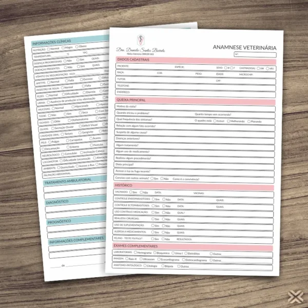 Ficha Anamnese Veterinária 3066