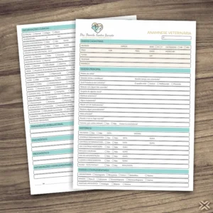 Ficha Anamnese Veterinária 3089