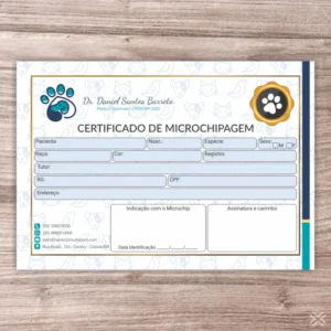 Certificado de Microchip Pet 30102