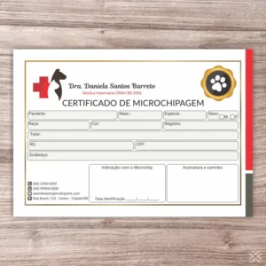 Certificado de Microchip Pet 3053
