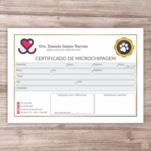 Certificado de Microchip Pet 3058