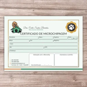 Certificado de Microchip Pet 3082