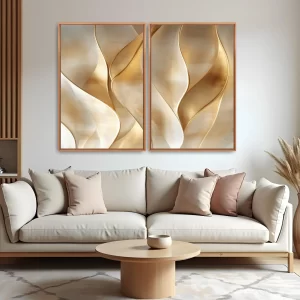 Quadro Waves Impact Effect kit duas telas