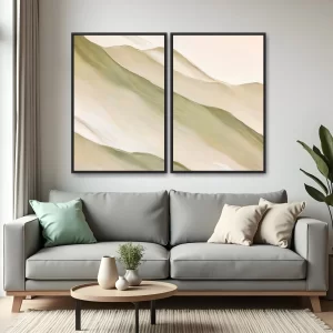 Quadro Toning Green kit duas telas