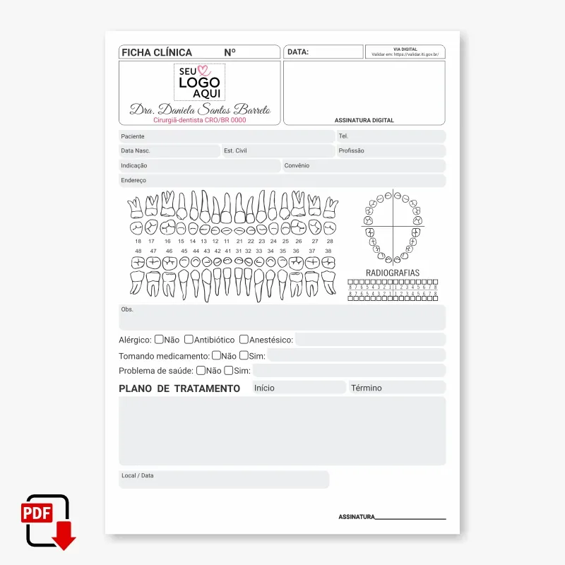 Ficha Clínica Dentista Digital - Imagem 2