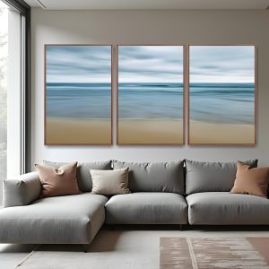 Quadro Floripa Abstrato 2 por Ale Gazola kit três telas