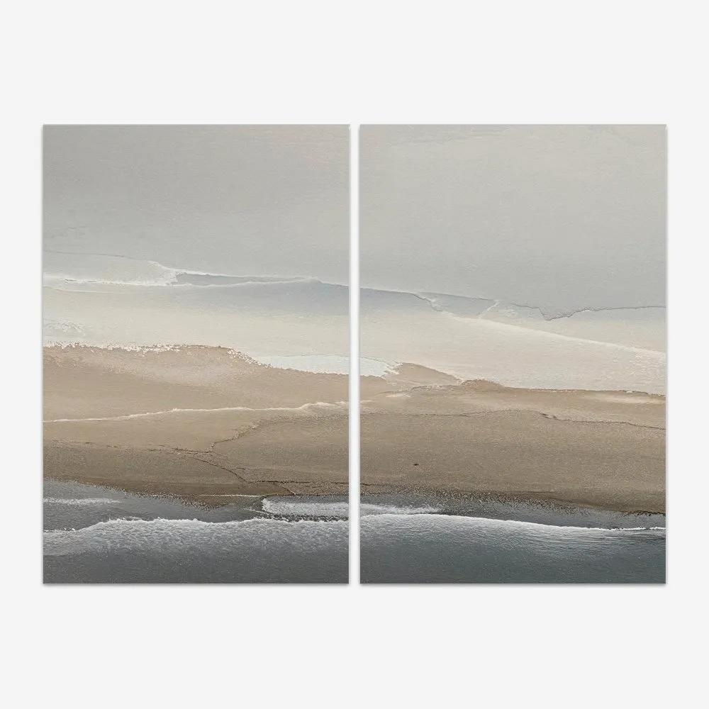 Quadro Peaceful Calm Abstract 2 kit duas telas - Imagem 2
