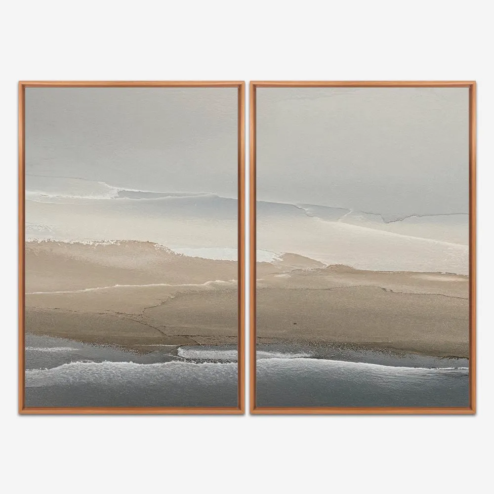 Quadro Peaceful Calm Abstract 2 kit duas telas - Imagem 6