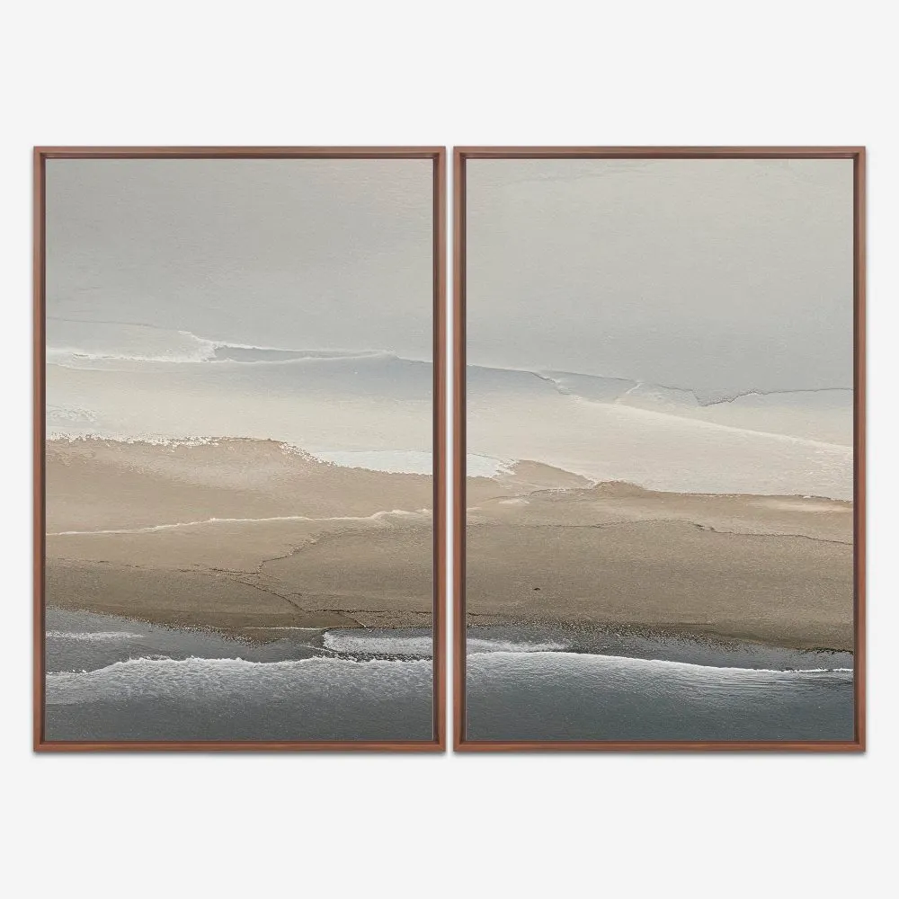 Quadro Peaceful Calm Abstract 2 kit duas telas - Imagem 5