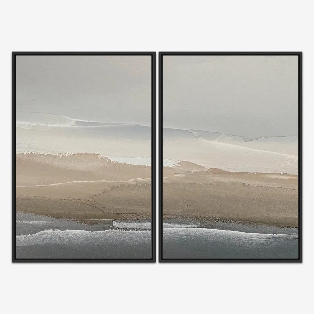 Quadro Peaceful Calm Abstract 2 kit duas telas - Imagem 3