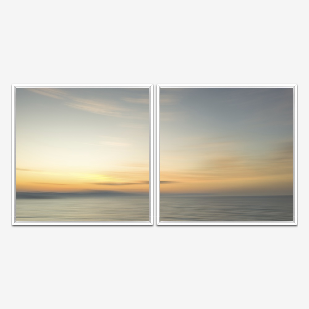 Quadro Abstrato Sun Horizon Floripa por Ale Gazola kit duas telas - Imagem 4