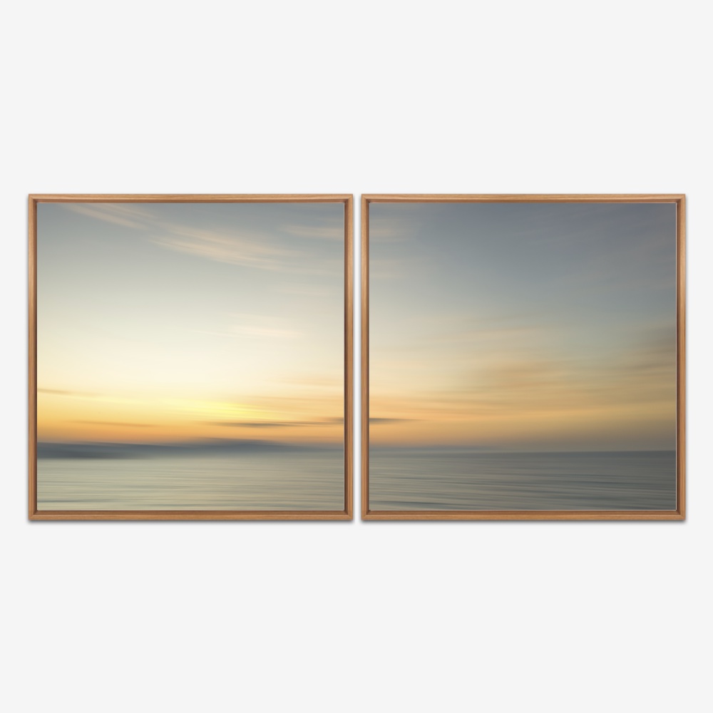 Quadro Abstrato Sun Horizon Floripa por Ale Gazola kit duas telas - Imagem 6