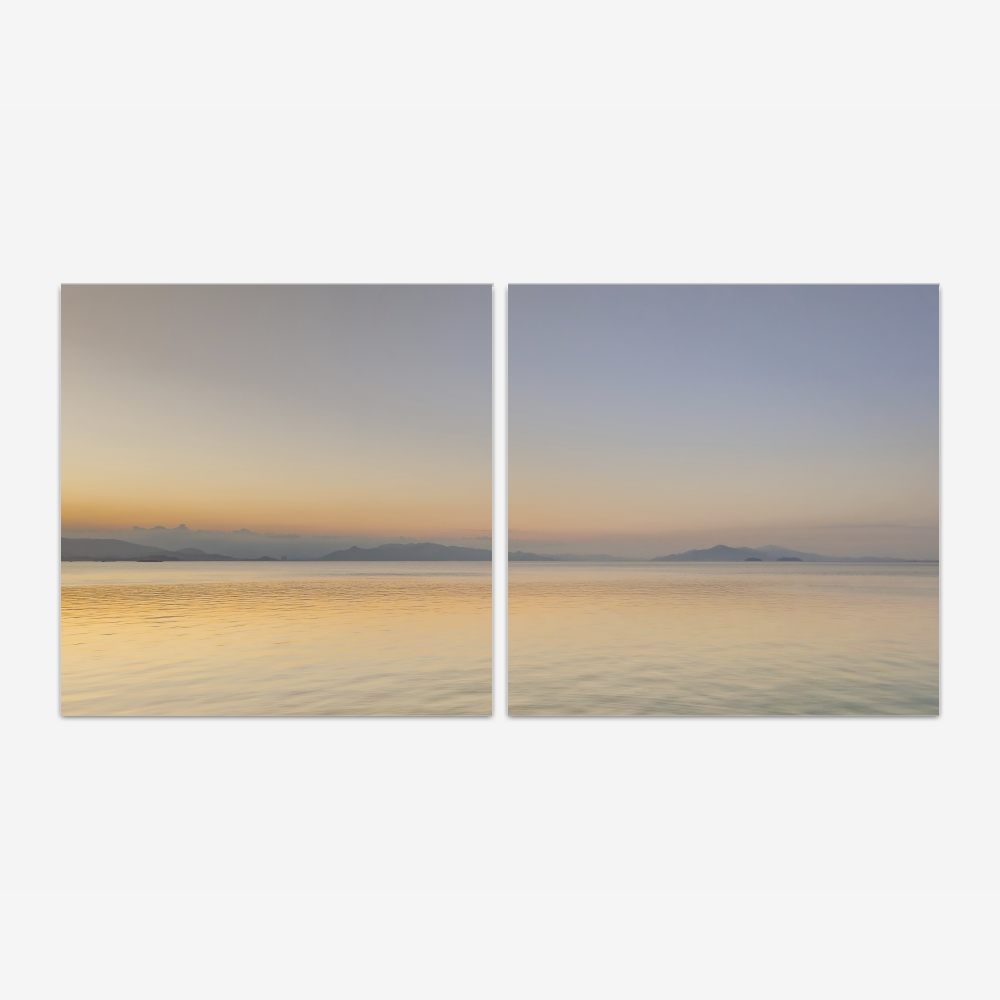 Quadro Beira Mar Norte Floripa por Ale Gazola kit duas telas - Imagem 2