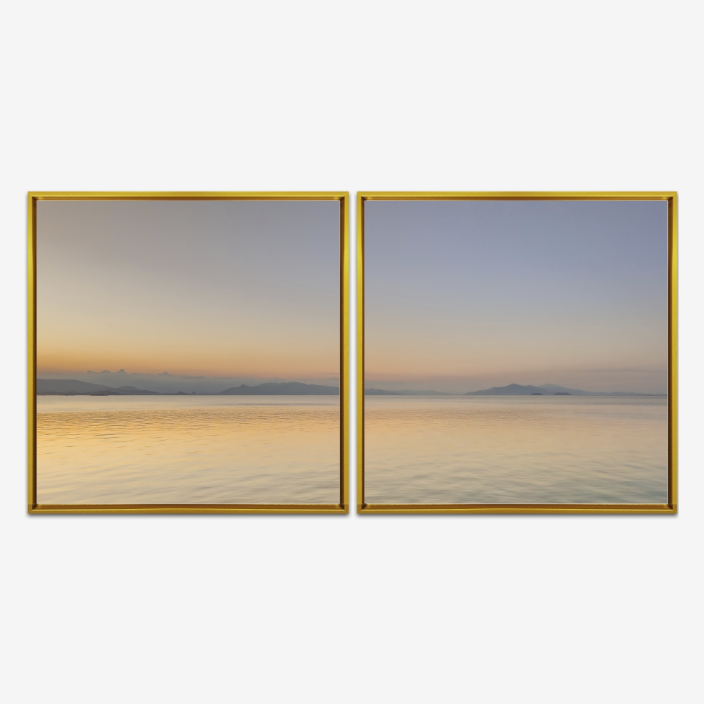 Quadro Beira Mar Norte Floripa por Ale Gazola kit duas telas - Imagem 7