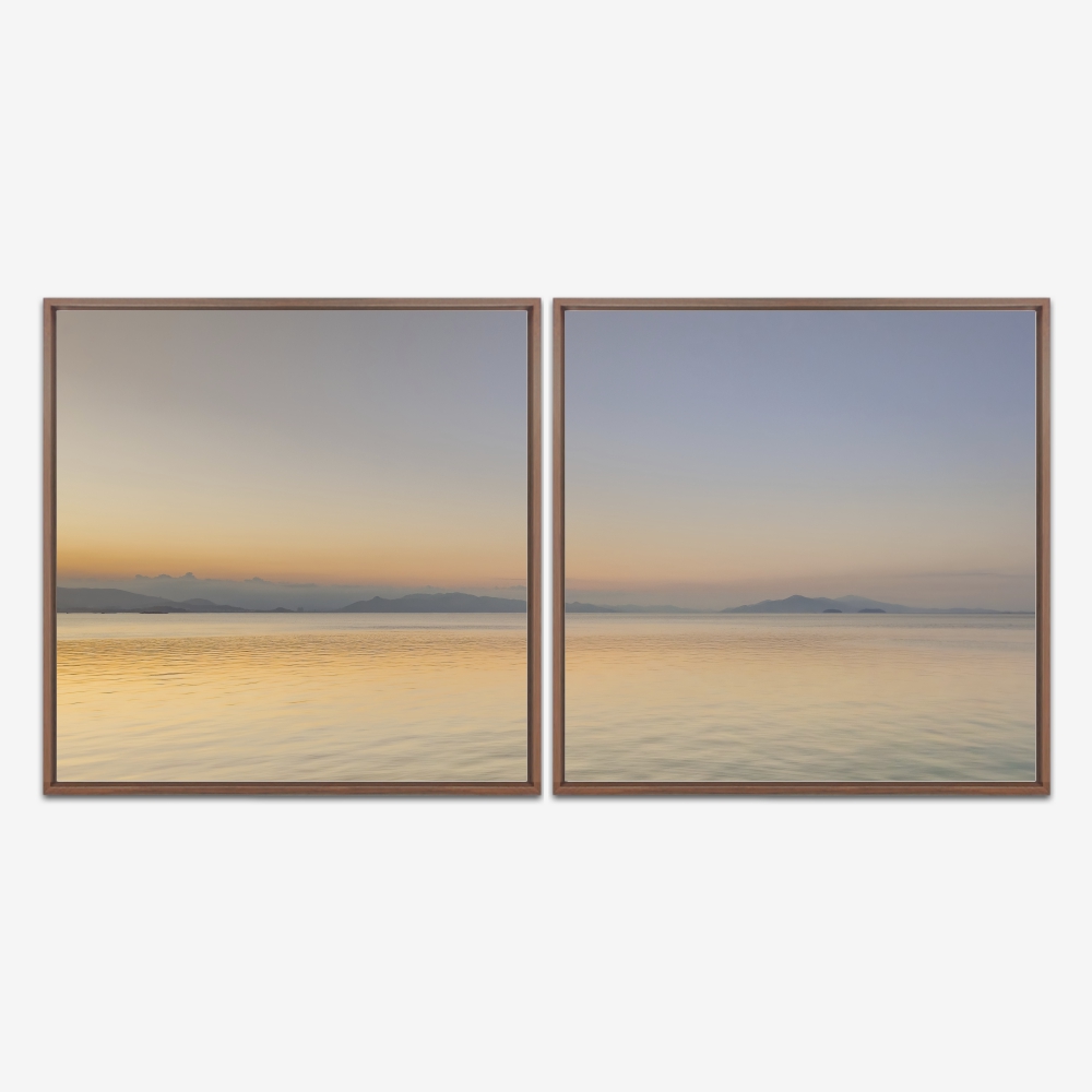 Quadro Beira Mar Norte Floripa por Ale Gazola kit duas telas - Imagem 5