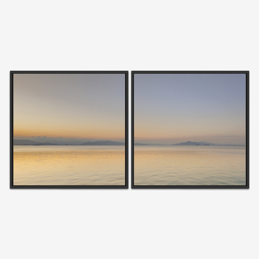 Quadro Beira Mar Norte Floripa por Ale Gazola kit duas telas - Imagem 3