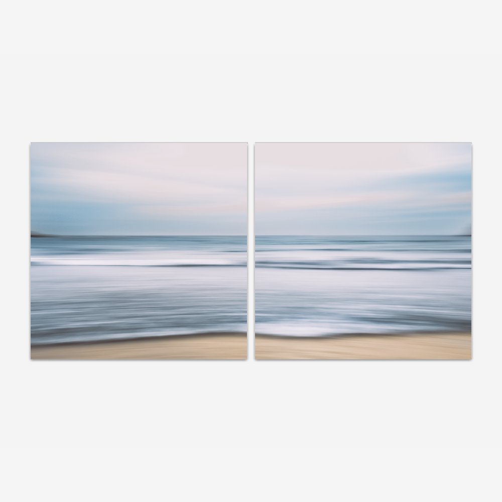 Quadro Mar Bombinhas Abstrato por Ale Gazola kit duas telas - Imagem 2