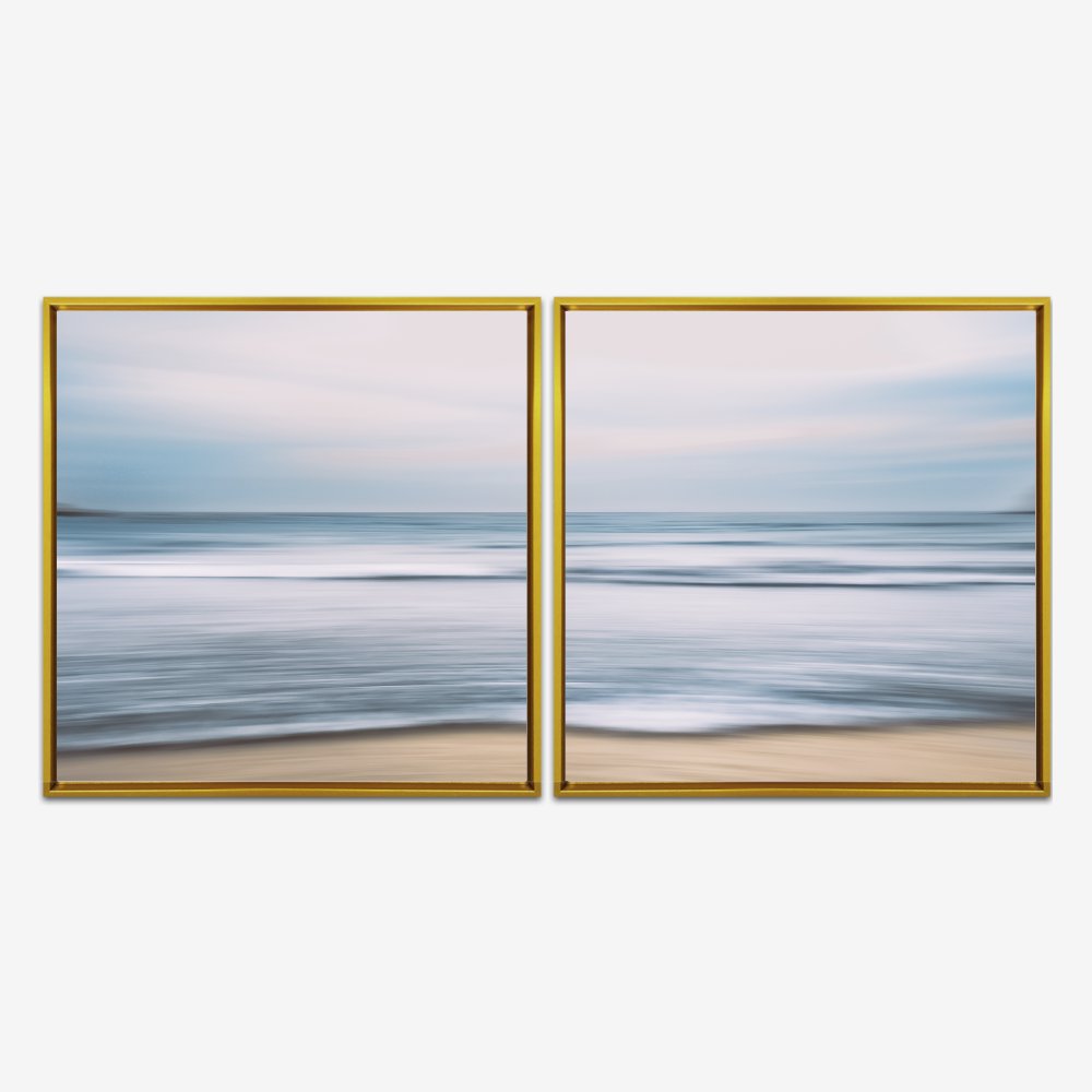 Quadro Mar Bombinhas Abstrato por Ale Gazola kit duas telas - Imagem 7