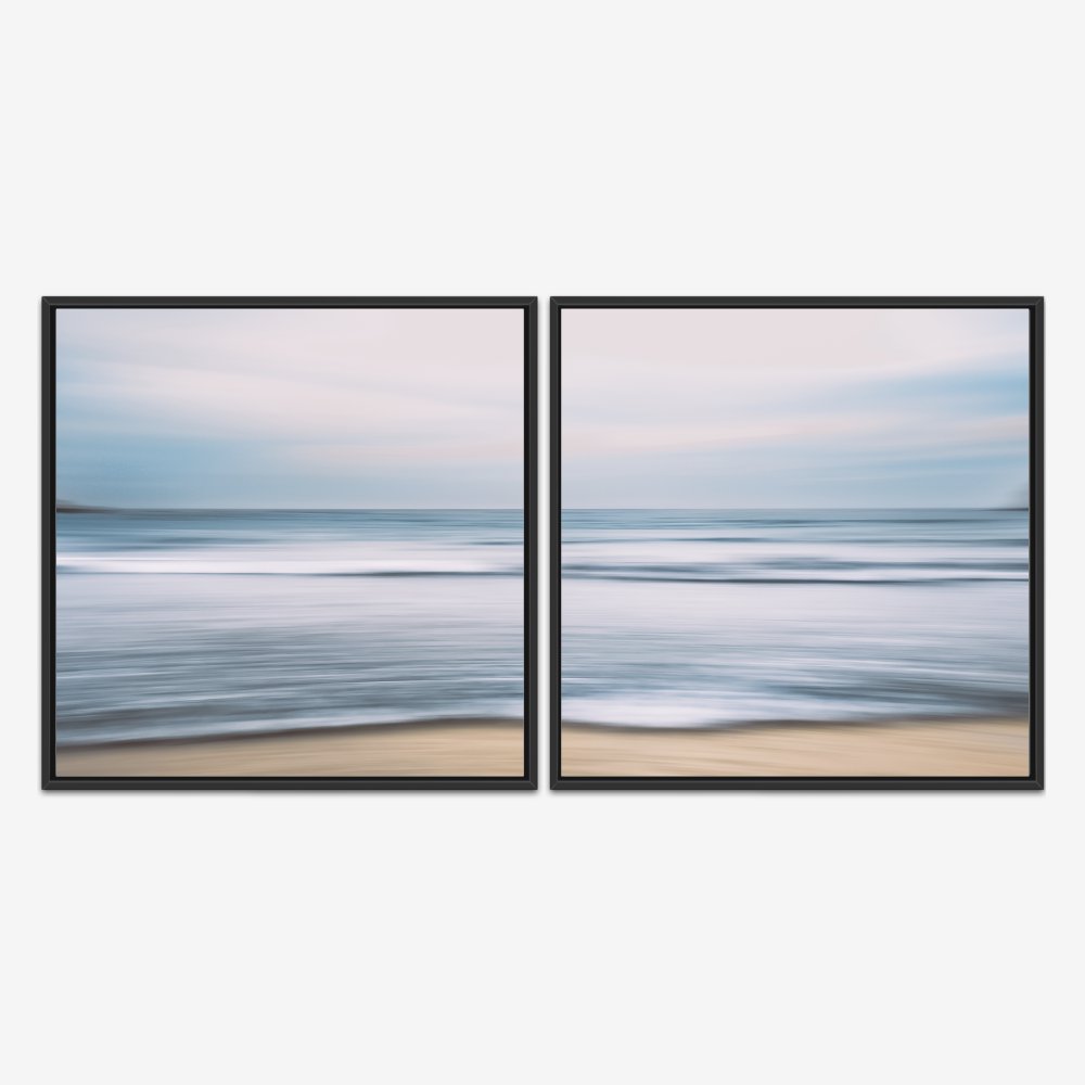 Quadro Mar Bombinhas Abstrato por Ale Gazola kit duas telas - Imagem 3