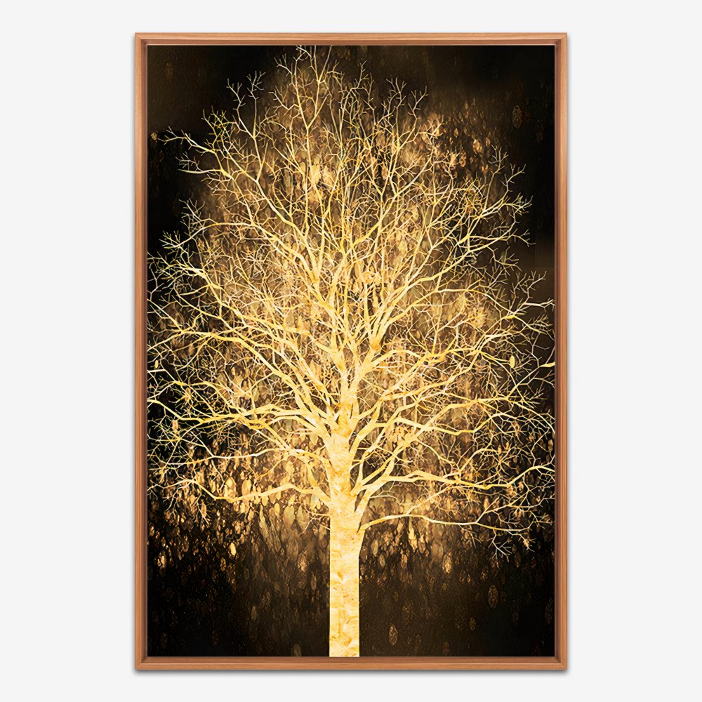 Quadro Árvore Majestosa Dourada - Imagem 6