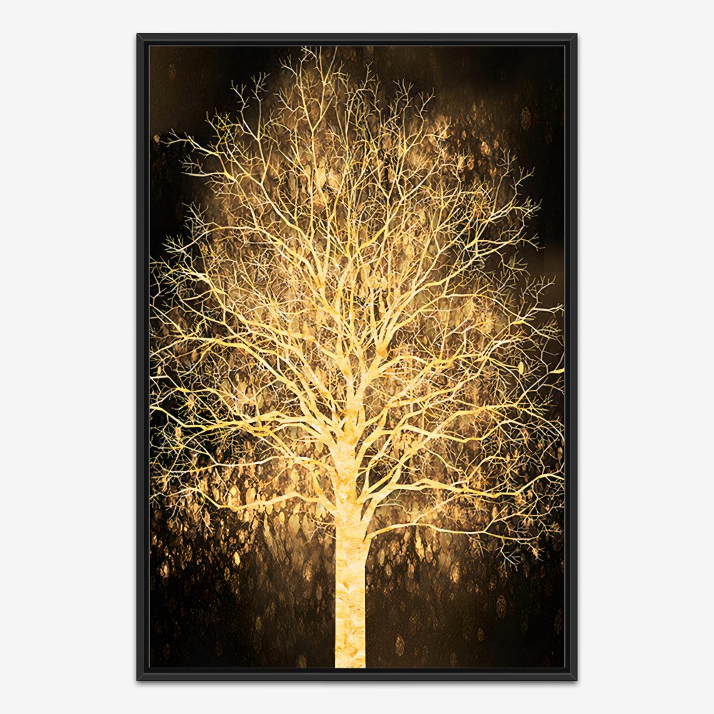 Quadro Árvore Majestosa Dourada - Imagem 3