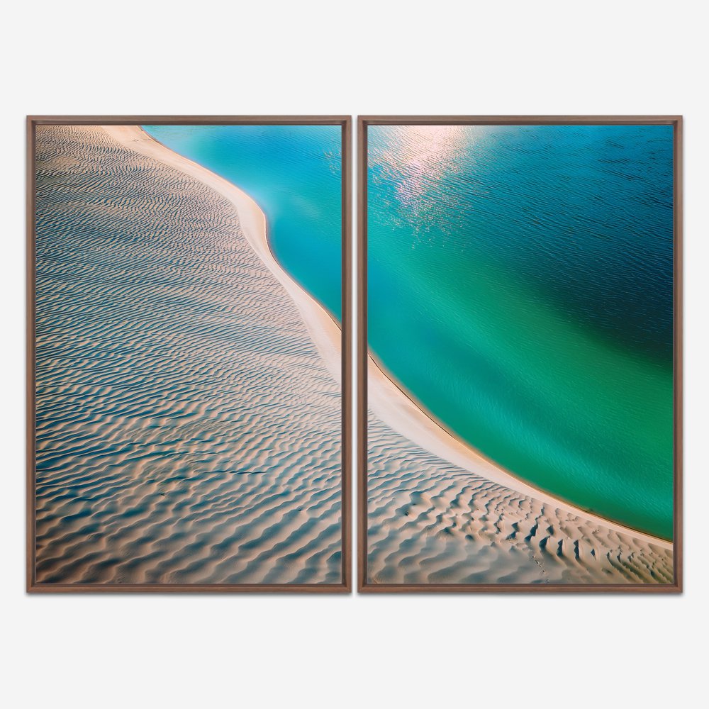 Quadro Piscinas Naturais 1 kit duas telas - Imagem 5