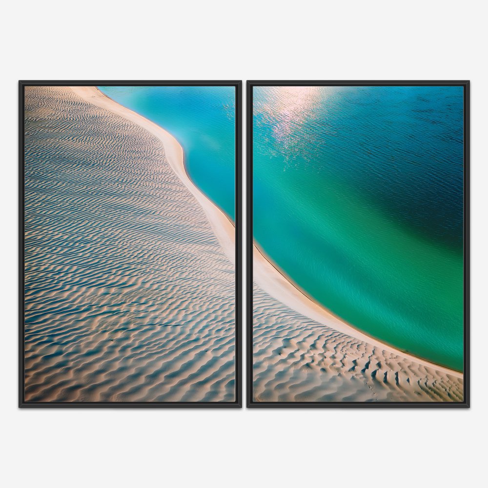 Quadro Piscinas Naturais 1 kit duas telas - Imagem 3