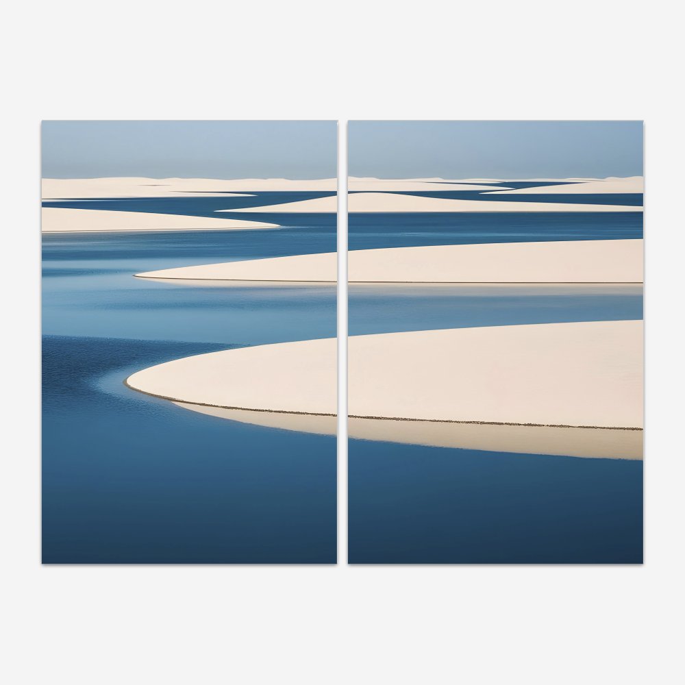 Quadro Piscinas Naturais 4 kit duas telas - Imagem 2
