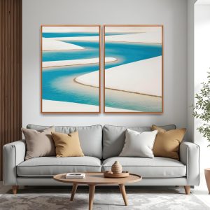 Quadro Piscinas Naturais 3 kit duas telas