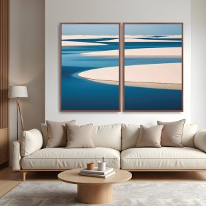 Quadro Piscinas Naturais 4 kit duas telas