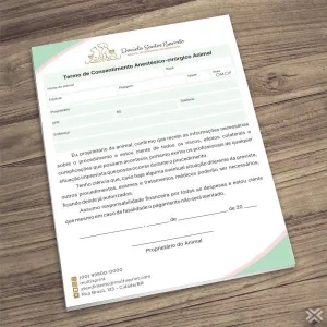 Termo Anestésico-cirúrgico Veterinário 30146