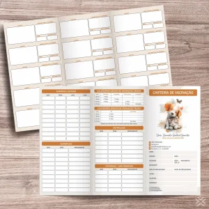 Carteira Vacinação 30x20cm 6 Páginas 30147