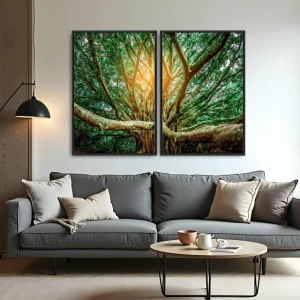 Quadro Árvore da Vida kit duas telas