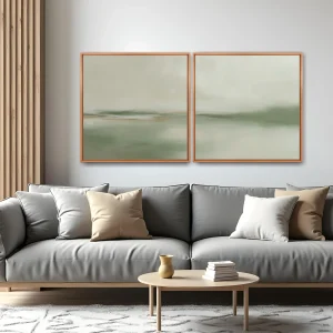 Quadro Calm Green kit duas telas