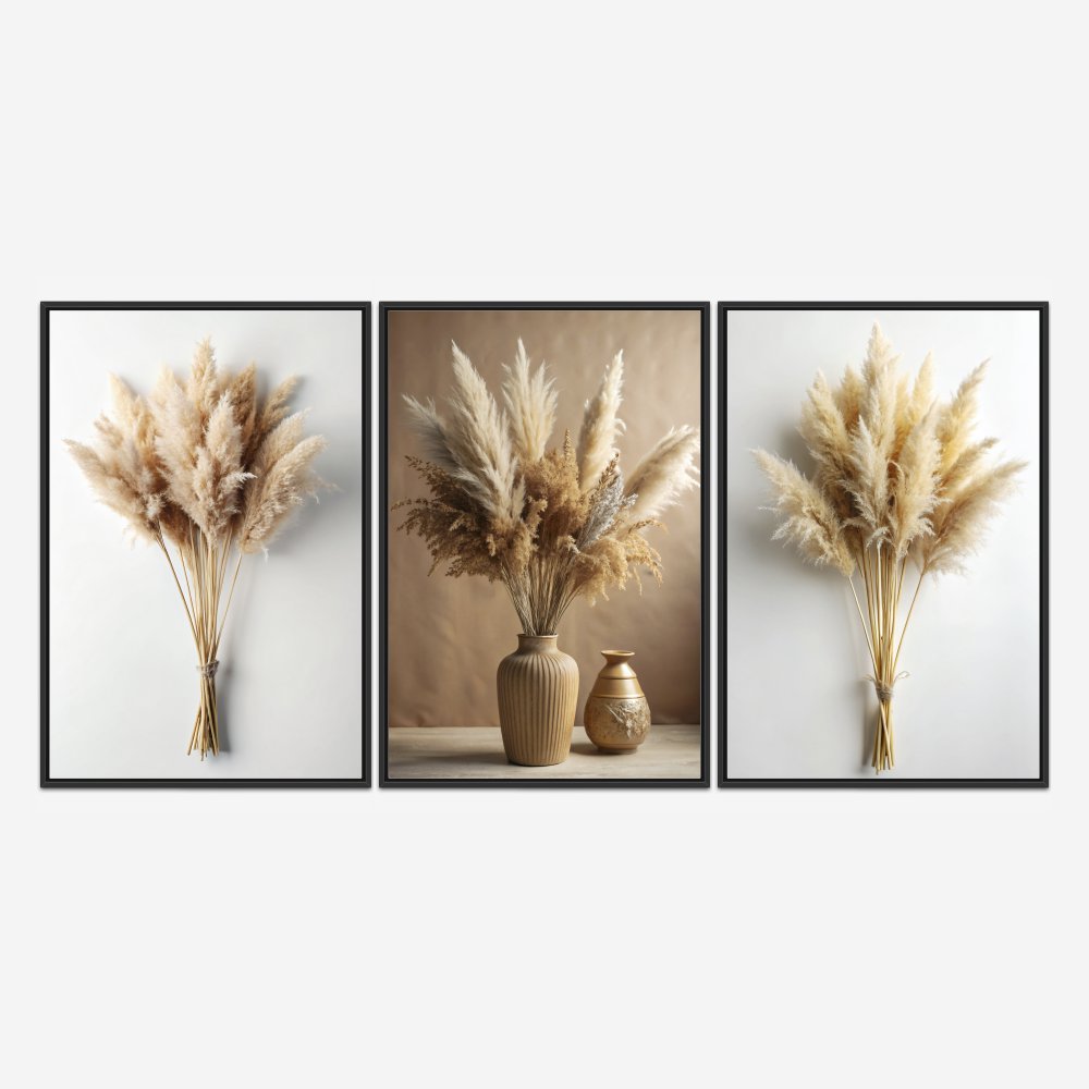 Quadro Capins Elegantes kit 3 telas - Imagem 3