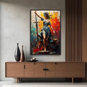 Quadro Deusa Themis Advocacia