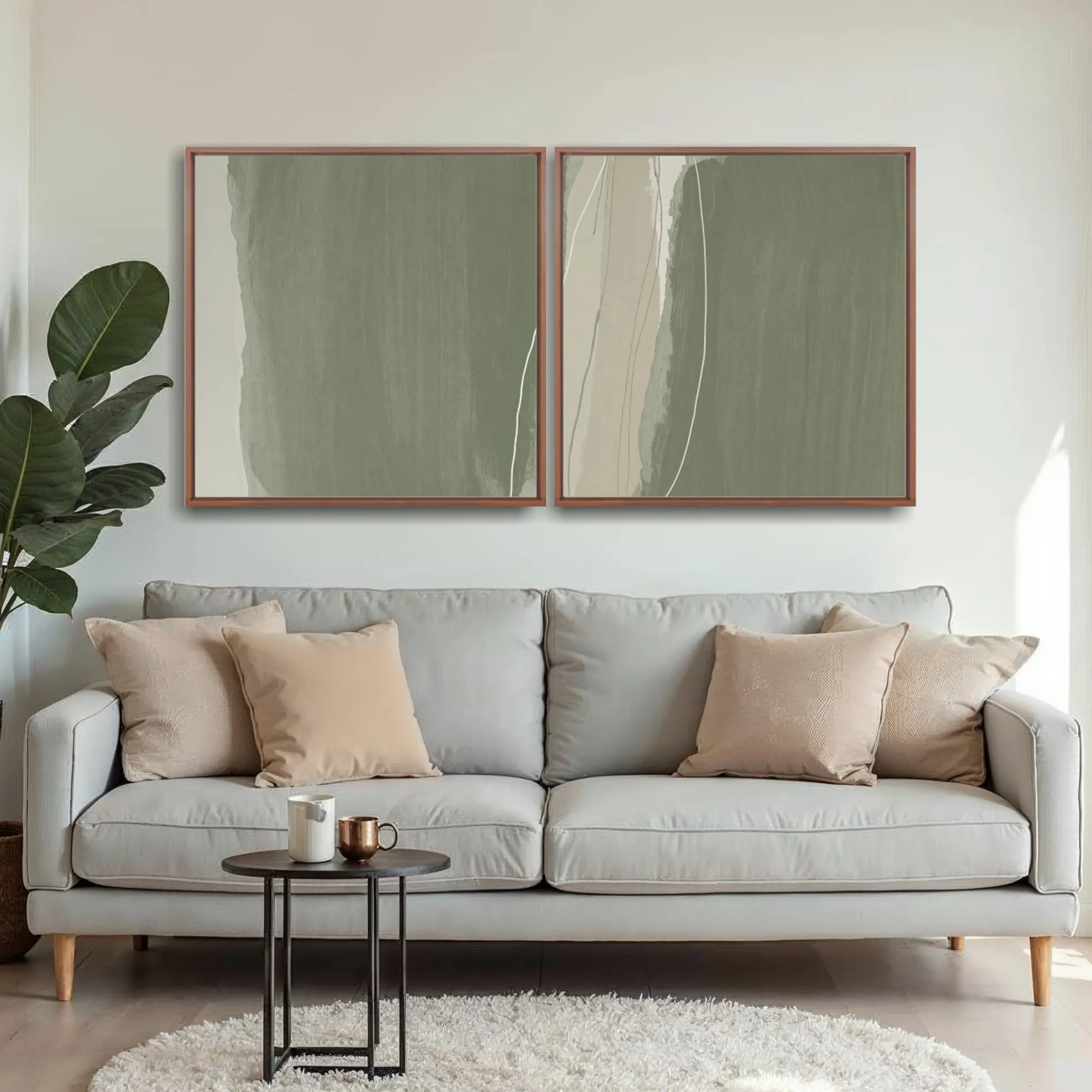 Quadro Green For Home kit duas telas