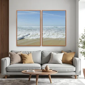 Quadro Praia Santinho Floripa kit duas telas por Ale Gazola