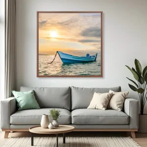 Quadro Barco da Ilha em Floripa por Ale Gazola