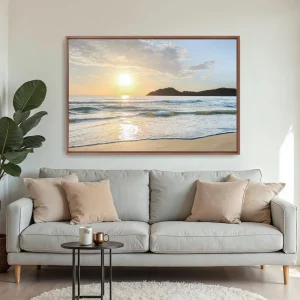 Quadro Ilha Campeche Nascer do Sol Floripa por Ale Gazola