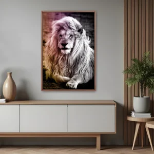 Quadro Leão Cor