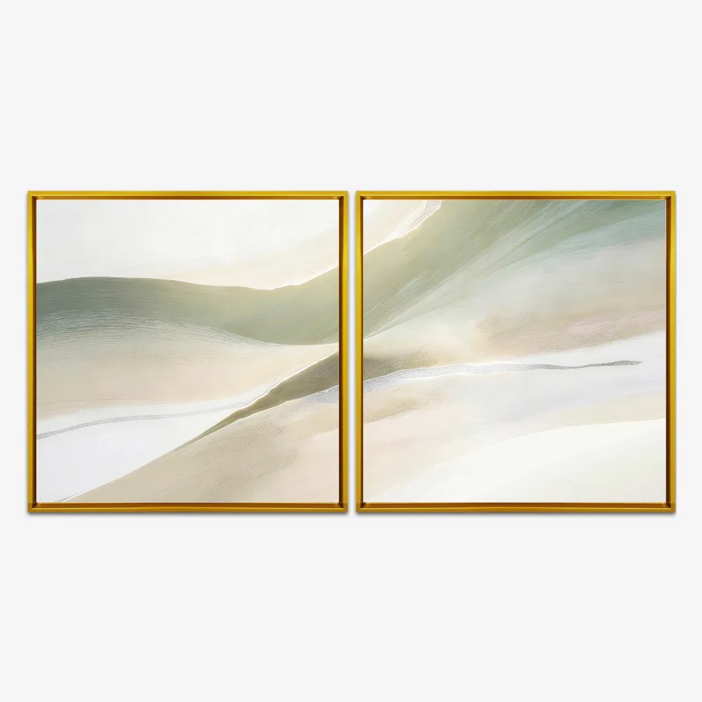 Quadro Fluid Green kit duas telas - Imagem 7