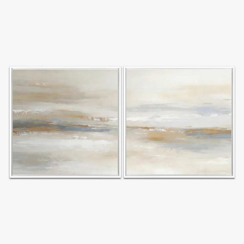 Quadro Calm Soft Abstract kit duas telas - Imagem 4