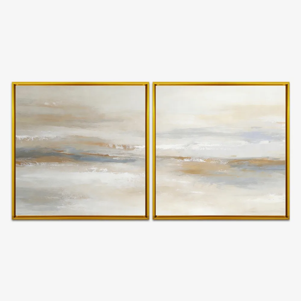 Quadro Calm Soft Abstract kit duas telas - Imagem 7